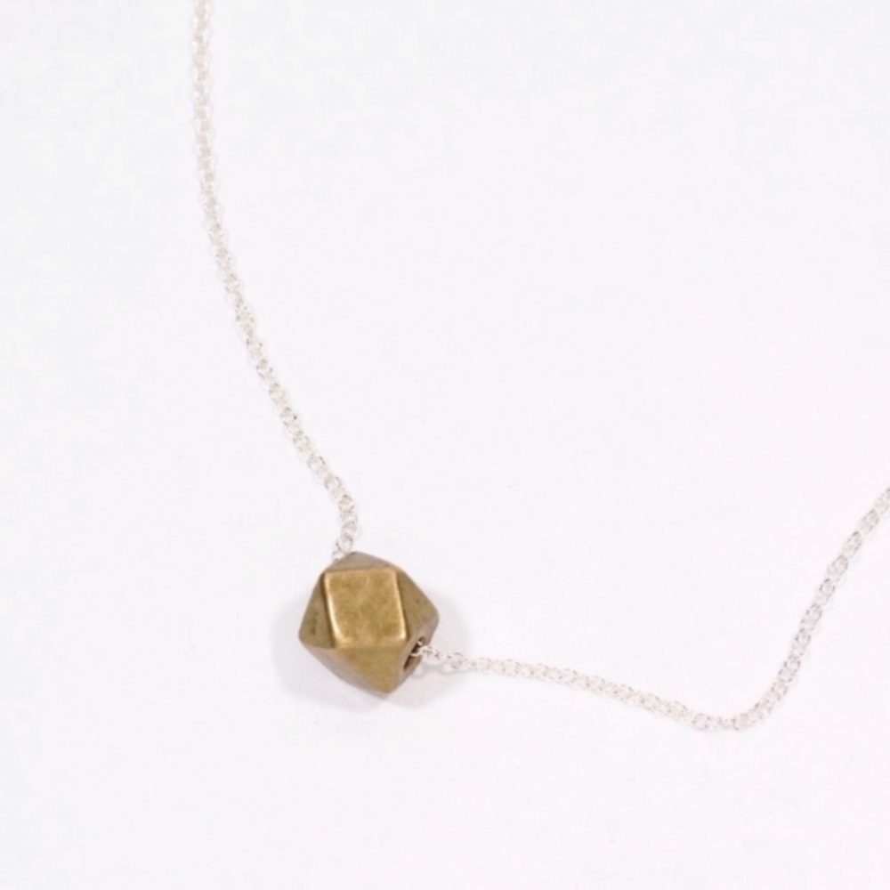 Sterling Silver & Brass Necklace